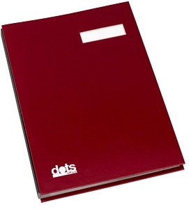 dots Unterschriftenmappe 20 Fächer rot