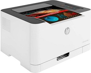 HP Color Laser 150nw Farb-Laserdrucker grau
