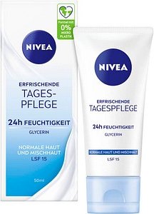 NIVEA 24h FEUCHTIGKEIT LFS 15 ERFRISCHENDE Gesichtscreme 50,0 ml