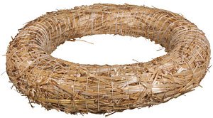 Rayher Bastelkranz strohgelb aus Stroh superdünn Ø 30,0 cm, 1 St.