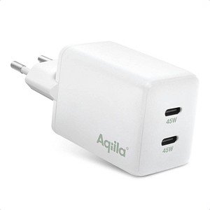 Thumbnail - Aqiila® Chargebird W2 GaN-Ladeadapter weiß, 45 Watt