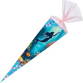 Nestler Tradition in Emotion Schultüte Meerjungfrau 85,0 cm mehrfarbig