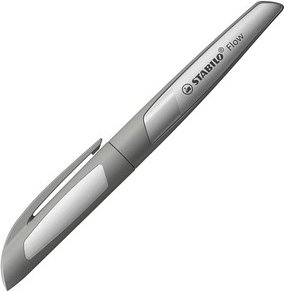 Thumbnail - STABILO Flow MONOCHROME Patronenfüller pastellgrau M (mittel)