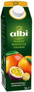 Thumbnail - albi® Fruchtnektar Mango, Maracuja, Orange 1,0 l