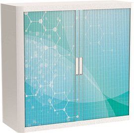 Thumbnail - PAPERFLOW easyOffice Business Rollladenschrank 62192 2 Fachböden 110,0 x 41,5 x 104,0 cm