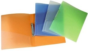 Thumbnail - DONAU Ringbücher 2-Ringe weiß, blau, grün, orange 3,4 cm DIN A4, 12 St.