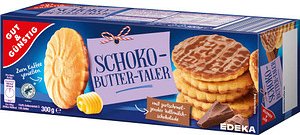 GUT&GÜNSTIG Schoko Buttertaler Kekse 300,0 g