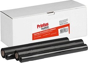 Printus schwarz Thermo-Druckfolien kompatibel zu brother PC-72RF, 2 Rollen