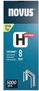 5.000 novus Tackerklammern Feindraht superhart 37/8
