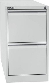 BISLEY Hängeregistraturschrank lichtgrau 2 Schubladen 41,3 x 62,2 x 71,1 cm, 1 St.