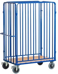 Thumbnail - Rollcart Paketwagen 08-7641 blau 120,0 x 70,0 x 188,0 cm