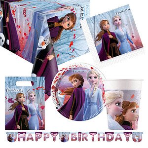 Party-Set XXL Disney Frozen II mehrfarbig, 1 Set