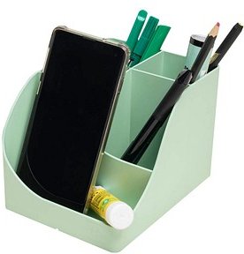 Exacompta Stifteköcher Pen Wave Autentik, 5 Fächer, aus recyceltem Kunststoff, skandinavisches Design, für Büro & Homeof...