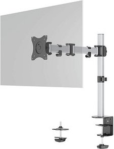 DURABLE Monitor-Halterung SELECT 509423 silber für 1 Monitor, Tischklemme, Tischbohrung