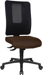 Topstar Bürostuhl Open X (N), OX1000 G080 Stoff braun, Gestell schwarz