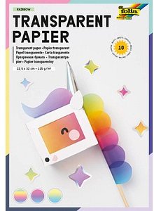 folia Transparentpapier farbsortiert 115 g/qm 10 St.