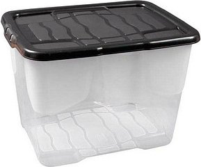 cep Curve Aufbewahrungsbox 24,0 l transparent, schwarz 30,0 x 40,0 x 28,0 cm