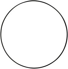 Rayher Metallring beschichtet schwarz Ø 20,0 cm