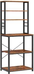 VASAGLE Küchen-Organizer vintage-braun 60,0 x 40,0 x 167,0 cm, 1 St.