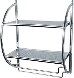 Thumbnail - WENKO Wandregal silber 45,5 x 26,0 x 54,5 cm