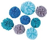Rayher Pompons blau sortiert Ø 4,0-5,0 cm, 8 St.