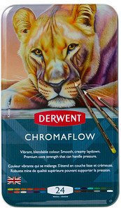 DERWENT Chromaflow Buntstifte farbsortiert, 24 St.