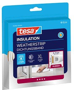 tesa tesamoll® INSULATION Dichtungsband weiß 9,0 mm x 6,0 m 1 Rolle