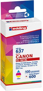 Thumbnail - edding EDD-637 color Druckerpatrone kompatibel zu Canon CL-561XL