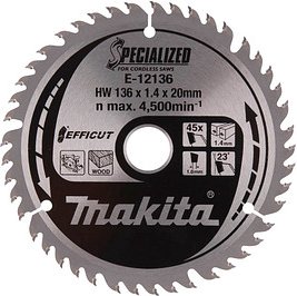 makita E-12136 EFFICUT Kreissägeblatt 136,0 mm, 45 Zähne
