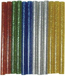 Thumbnail - Rayher Heißklebesticks Glitter farbsortiert, 12 St.
