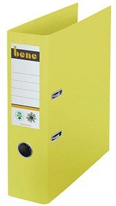 bene No.1 Ordner gelb Karton 8,0 cm DIN A4