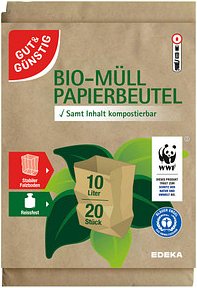 Thumbnail - GUT&GÜNSTIG Biomüllbeutel 10,0 l braun, 20 St.