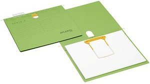 ATLANTA Hängehefter Serie E Karton grün 1 x kaufmännische Heftung, 5 St.