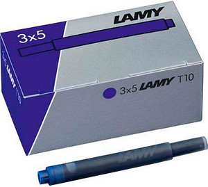 LAMY T10 Tintenpatronen für Füller königsblau, 15 St.