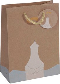5 SIGEL Geschenktüten Polar bear with shooting star Motiv 17,0 x 23,0 cm