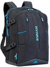 RIVACASE Laptop-Rucksack Borneo 7860 Kunstfaser schwarz bis 44,0 cm (17,3 Zoll)