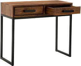 Thumbnail - WOHNLING Konsolentisch rechteckig Massivholz sheesham 90,0 x 35,5 x 76,5 cm, 1 St.