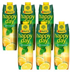 happy day Fruchtsaftkonzentrat Grapefruit 6x 1,0 l
