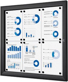 Showdown® Displays Schaukasten schwarz 6x DIN A4, 1 St.