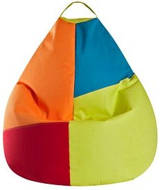 SITTING POINT Harlekin XL Sitzsack bunt