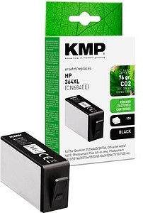 KMP schwarz Druckerpatrone kompatibel zu HP 364XL (CN684EE)