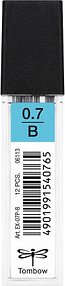 Tombow Feinminen-Bleistiftminen schwarz B 0,7 mm, 12 St.