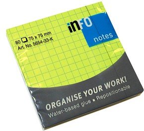 inFO Haftnotizen 5654-33-K grün, 1 Block