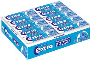 extra® PROFESSIONAL FRESH STRONG MINT Kaugummis 30 Pack à 10 Stück