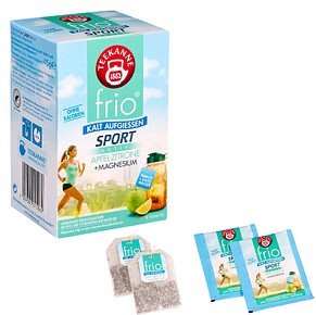 TEEKANNE frio Sport Aktiv Apfel-Zitrone +Magnesium Tee 18 Portionen