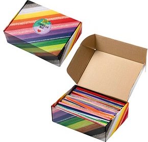 folia Pfeifenreiniger bunt Chenilledraht-Mix Jumbo Ø 4,0 - 8,0 mm, 700 St.