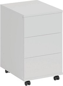 Thumbnail - fm home office Rollcontainer weiß 3 Auszüge 40,0 x 48,0 x 63,0 cm