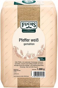 Fuchs Pfeffer weiß gemahlen Gewürz, 1,0 kg