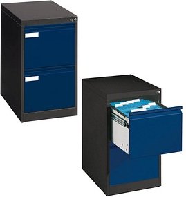 CP C 2000 Acurado Hängeregistraturschrank anthrazit, enzianblau 2 Schubladen 43,3 x 59,0 x 73,3 cm