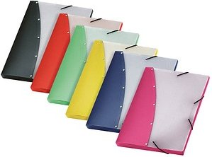 Thumbnail - VELOFLEX Sammelmappen Diamond 3,0 cm gelb, rot, hellgrün, blau, pink, schwarz, 12 St.